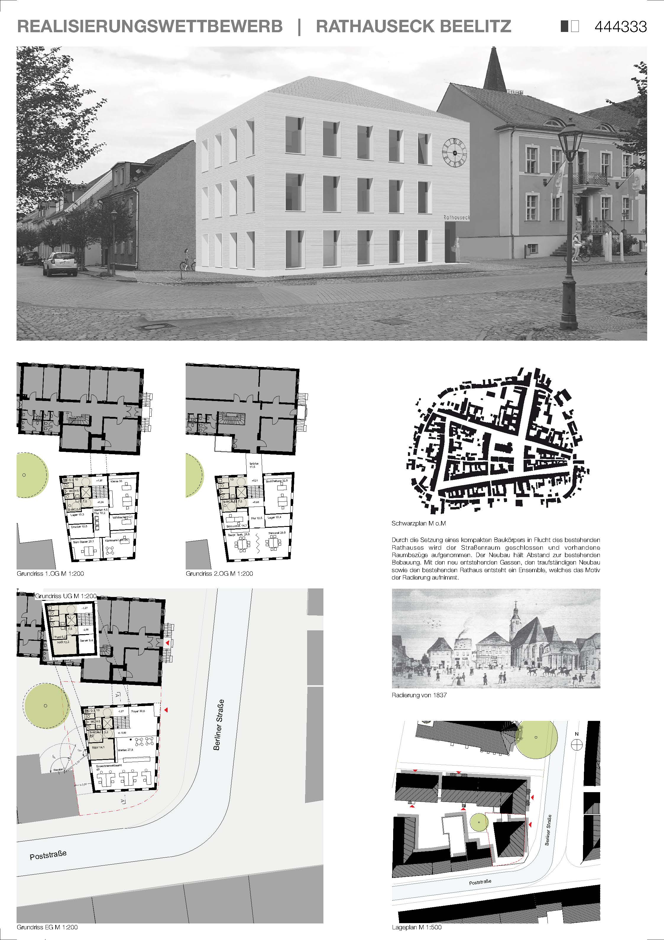 Visualisierung Rathauseck Beelitz #!